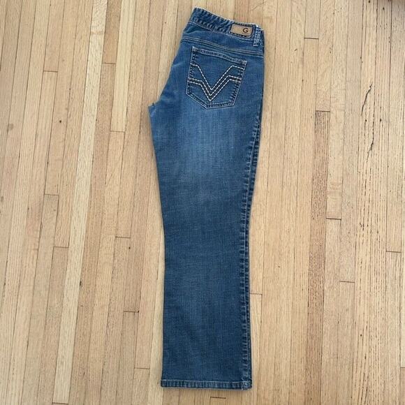 Guess Naomi Bootcut Jeans Low-Rise Womens 31 Pockets Stretch Medium Wash 32X28 - Picture 7 of 10